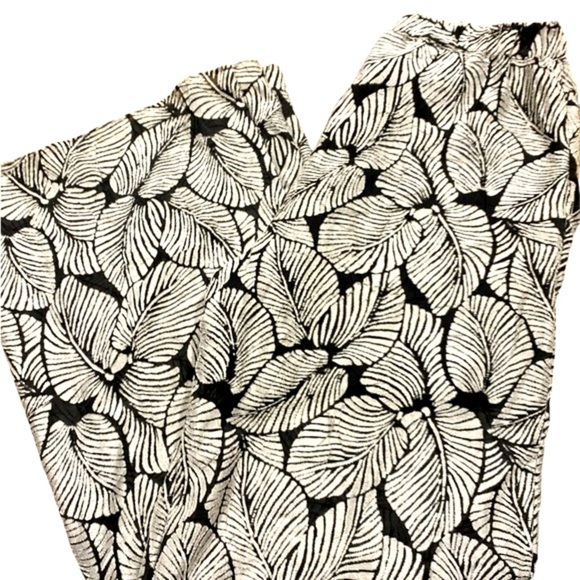 Elevenses Anthropologie wide leg leaf pants size small - Picture 1 of 7